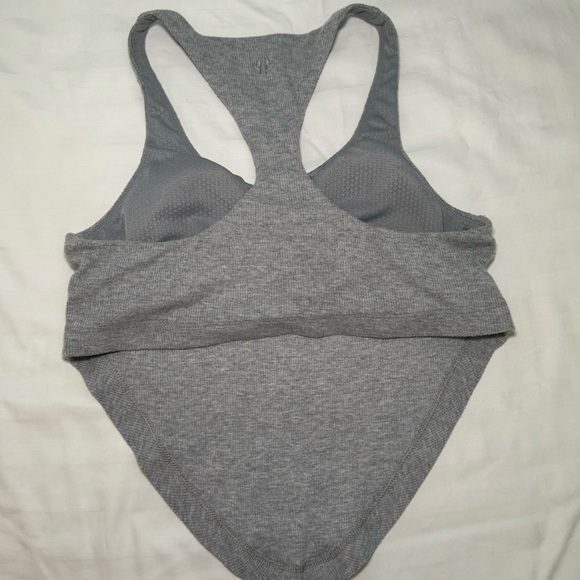 Thrive Society Womens Sports Bra Tie Front Racerback Scoop Neck Pullover Gray XS - Picture 2 of 4